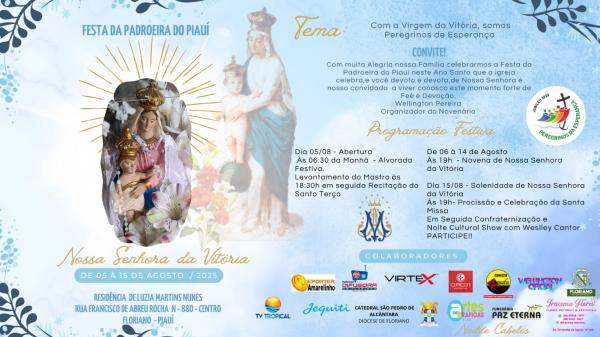 Festa de Nossa Senhora da Vitória acontece de 05 a 15 de agosto em Floriano.(Imagem:Divulgação)