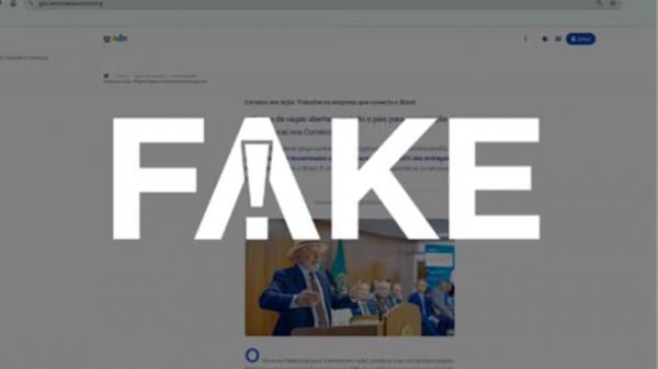É #FAKE site que alega milhares de vagas para contratação emergencial nos Correios; trata-se de golpe.(Imagem:Reprodução)