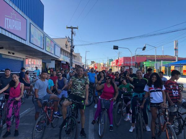 Grupo Jorge Batista realiza passeio ciclístico em comemoração ao Dia dos Comerciários(Imagem:Reprodução)