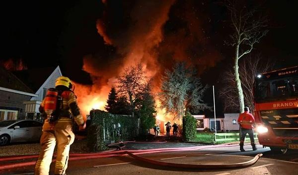 Família confirma morte de brasileira durante incêndio na Holanda do Norte.(Imagem: Reprodução/Inter Visual Studio/Drechterland In He)