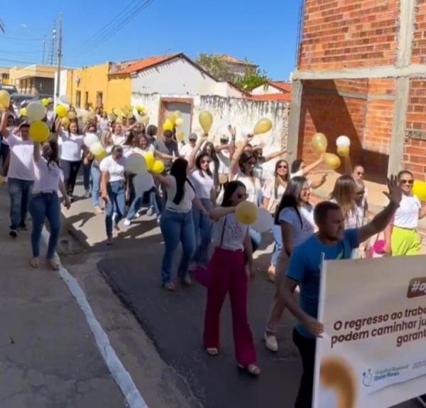 Hospital Tibério Nunes promove caminhada solidária em celebração ao 