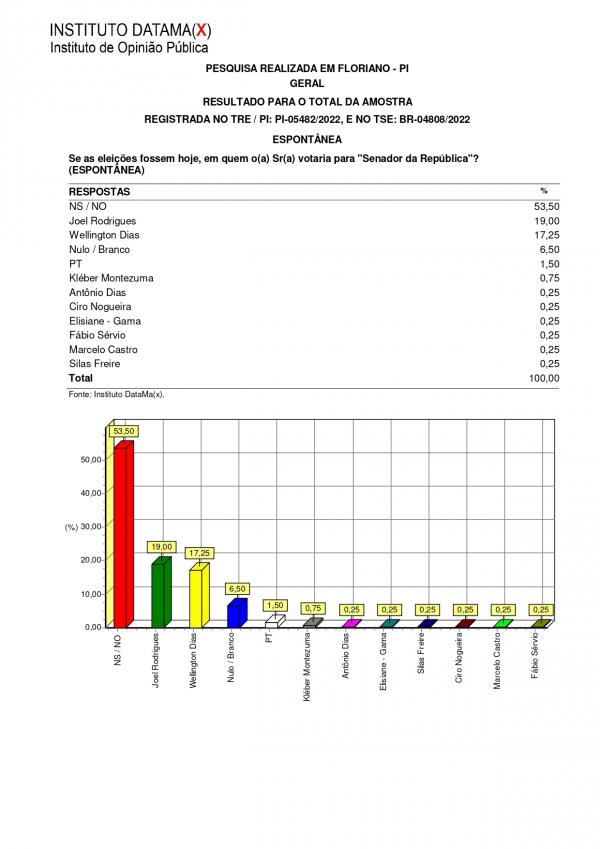 Pesquisa do Instituto Datamax(Imagem:Divulgação)