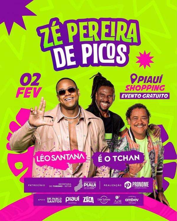 O evento contará com apresentações da banda É O Tchan e do cantor Léo Santana.(Imagem:Divulgação)