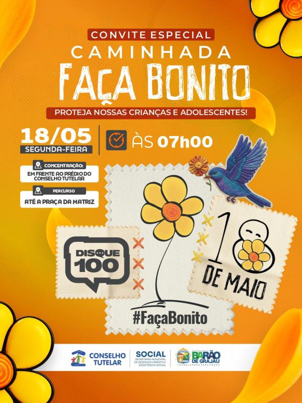 Bar&atilde;o de Graja&uacute; realiza caminhada da Campanha Fa&ccedil;a Bonito nesta segunda-feira (18).(Imagem:Divulga&ccedil;&atilde;o)