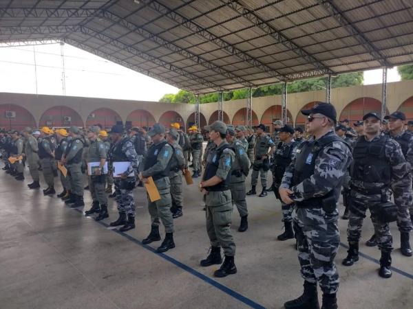 Quase 2 mil agentes de segurança vão reforçar o policiamento durante o Carnaval no Piauí.(Imagem:Divulgação/PM)