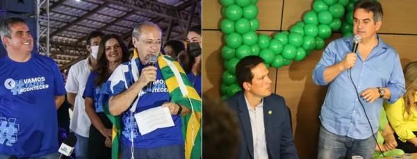 Ministro Ciro Nogueira apoia candidaturas da oposição no Piauí: Silvio Mendes (à esq) e Coronel Diego (à dir).(Imagem:Reprodução e Andrê Nascimento/g1)