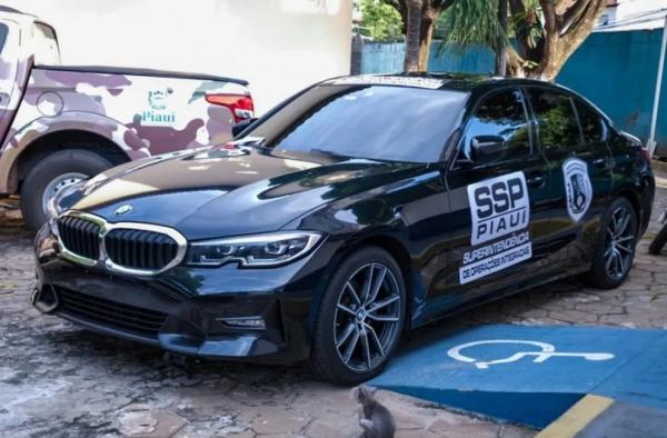 Carro de luxo apreendido pela Polícia Civil será utilizado durante operações no Piauí.(Imagem:Divulgação/ SSP-PI)