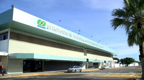 Aeroporto Senador Petrônio Portella, em Teresina.(Imagem:Reprodução/TV Clube)