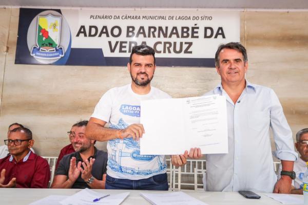 No anivers&aacute;rio de Lagoa do S&iacute;tio, Ciro Nogueira anuncia obras estruturantes para a cidade(Imagem:Ascom)