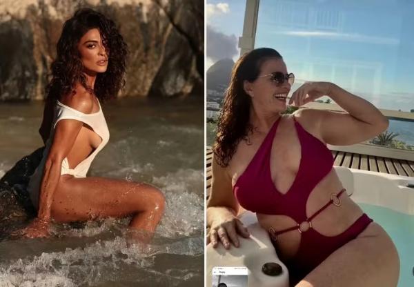 Juliana Paes e Luma de Oliveira foram rainhas de bateria da Viradouro.(Imagem:Reprodução/Instagram)