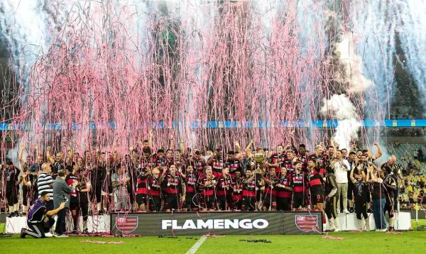 Flamengo derrota Flu nos p&ecirc;naltis e conquista tri consecutivo no Carioca.(Imagem:GILVAN DE SOUZA/FLAMENGO/DIREITOS RESERVADOS)