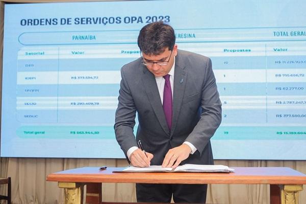 Governador autoriza execução de 18 obras do OPA em Teresina e Parnaíba(Imagem:Reprodução)