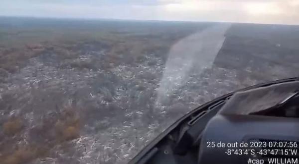 Equipes verificaram a ausência de fogo e fumaça na manhã desta quarta (25)(Imagem:Divulgação)