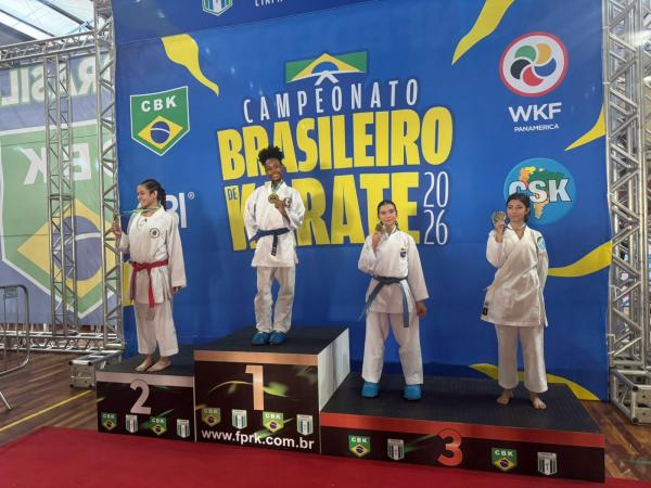 Estudante da rede estadual conquista ouro na classificat&oacute;ria do Campeonato Brasileiro de Karat&ecirc;.(Imagem:Ascom Seduc)
