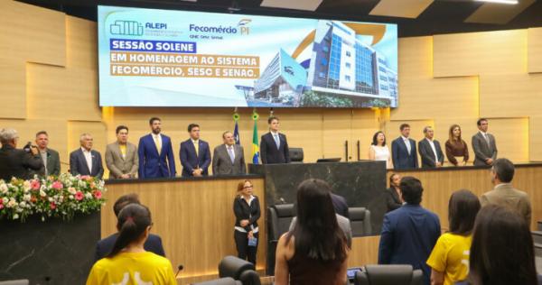 Assembleia Legislativa realiza sessão solene em homenagem ao Sistema Fecomércio Sesc Senac no Piauí.(Imagem:Divulgação)