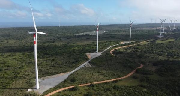 Usina Eólica(Imagem:Ezequiel Quirino/TV Globo)