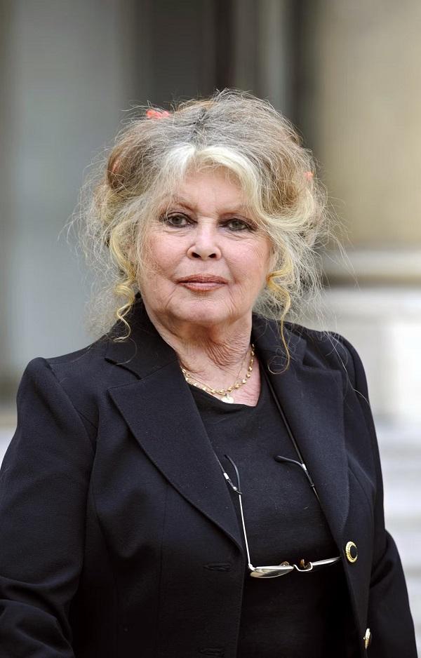 Brigitte Bardot deixa o Palácio do Eliseu, em Paris, em 27 de setembro de 2007 após uma reunião com o presidente francês Nicolas Sarkozy.(Imagem:Eric Feferberg / AFP)