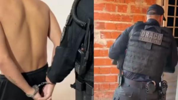 Foragido &eacute; preso em opera&ccedil;&atilde;o na cidade de Monsenhor Gil, no Piau&iacute;.(Imagem:Pol&iacute;cia Civil)