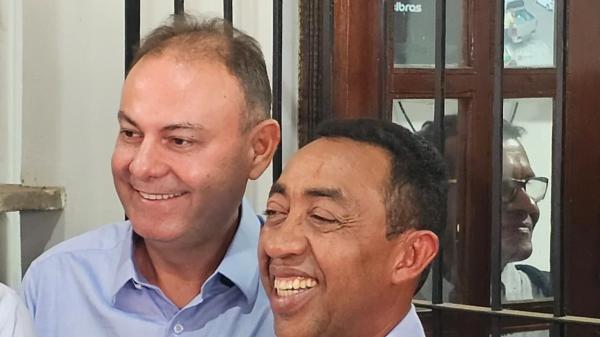 Jeov&aacute; Alencar e Joel Rodrigues(Imagem:Jonas Carvalho/ Portal ClubeNews)