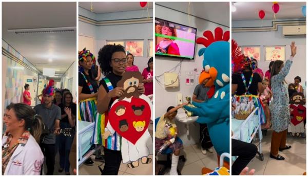 Hospital Regional Tibério Nunes celebra o Dia das Crianças com música, orações e muita diversão.(Imagem:Reprodução/Instagram)