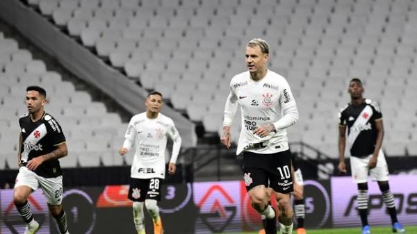 Corinthians x Vasco, gol de Róger Guedes.(Imagem:Marcos Ribolli)