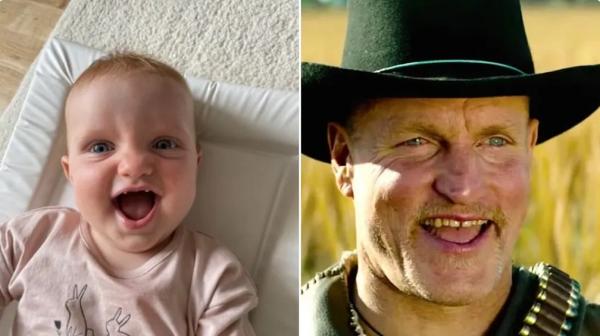 Woody Harrelson brinca e publica poema com imagem de bebê que se parece com ele(Imagem:Reprodução)