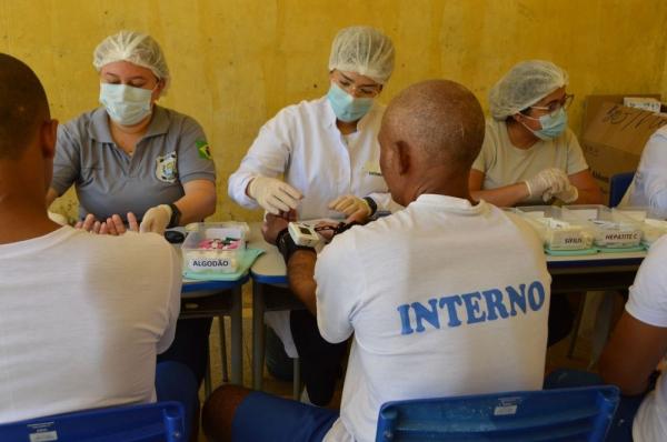 Mutirão leva assistência à saúde, social e jurídica aos internos da Penitenciária de Bom Jesus.(Imagem:Divulgação)