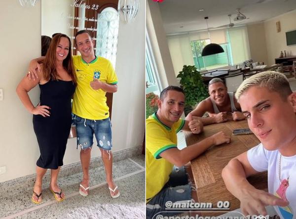 Amigo entrega Tiago Ramos e Nadine Gonçalves no mesmo lugar.(Imagem:Reprodução/ Instagram )
