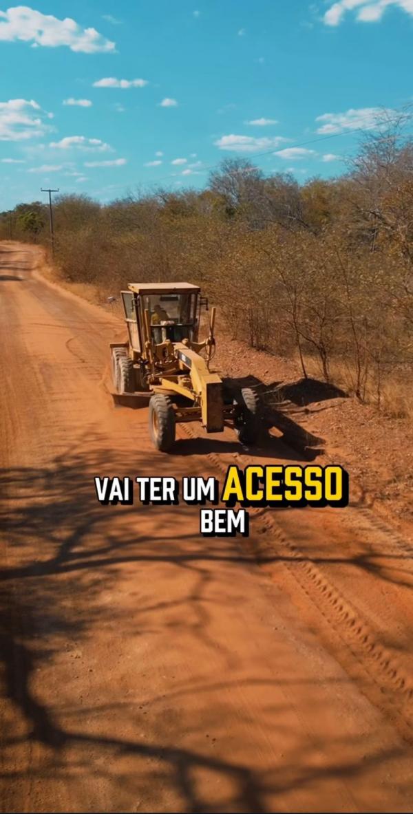 levando infraestrutura e facilitando o dia a dia das família(Imagem:Reprodução/Instagram)