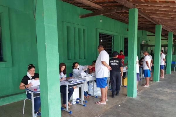 CTA de Floriano realiza testagem para ISTs em detentos da penitenciária Vereda Grande.(Imagem:Reprodução/Instagram)