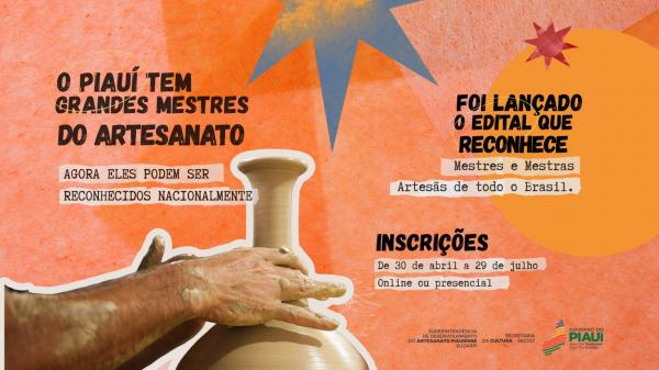 As inscri&ccedil;&otilde;es s&atilde;o gratuitas e contemplam artes&atilde;os com atua&ccedil;&atilde;o comprovada e relev&acirc;ncia cultural em seus territ&oacute;rios.(Imagem:Divulga&ccedil;&atilde;o)