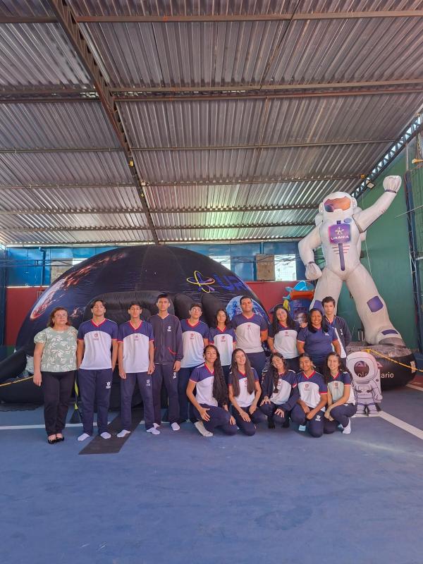 Planetário Móvel encanta alunos da Escola Pequeno Príncipe em Floriano(Imagem:Divulgação/EPP)