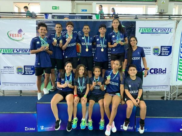 Atletas do Piauí conquistam 14 medalhas no Campeonato Brasileiro de Badminton.(Imagem:Divulgação)