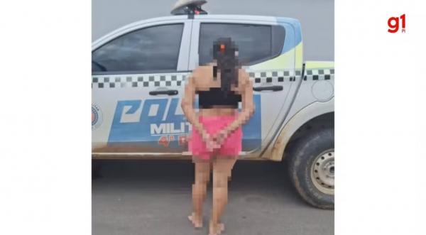 Mulher &eacute; presa suspeita de maus tratos contra os pr&oacute;prios filhos no PI.(Imagem:Reprodu&ccedil;&atilde;o)