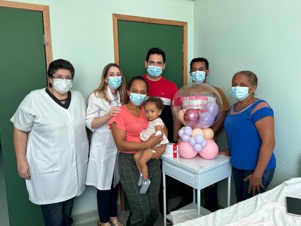 Hospital no Piauí é o 1º do país no SUS a aplicar remédio mais caro do mundo em criança em tratamento contra atrofia muscular espinhal.(Imagem:Divulgação /Sesapi)