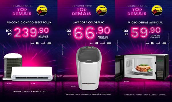 Aniversário Paraíba começa com loja cheia e ofertas imperdíveis(Imagem:Divulgação)