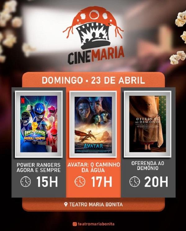Cine Maria traz ação, aventura e terror por apenas R$ 5,00 neste domingo em Floriano.(Imagem:Reprodução/Instagram)