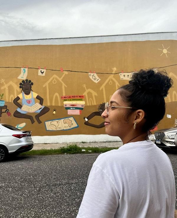 Mural no centro de Teresina.(Imagem:Reprodução/redes sociais)