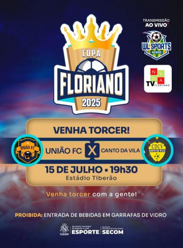 Copa Floriano 2025: União FC e Canto da Vila se Enfrentam Hoje no Estádio Tiberão(Imagem:Reprodução/ Instagram)