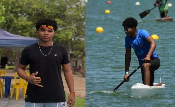 Adolescente de 15 anos desaparece em barragem durante treino de canoagem no Piauí.(Imagem:Reprodução)