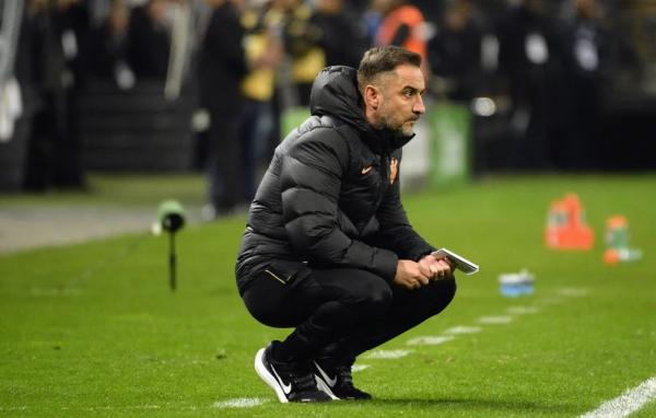 Vítor Pereira, técnico do Corinthians, durante semifinal da Copa do Brasil.(Imagem:Marcos Ribolli )