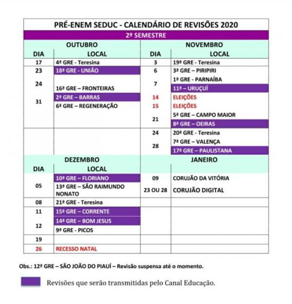 Calendário(Imagem:Divulgação)