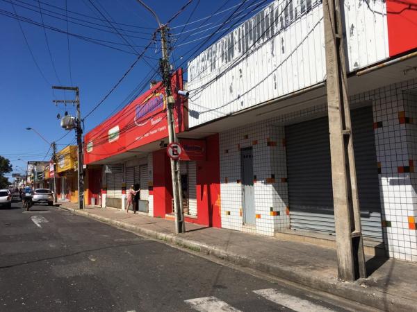 Comércio de Teresina deve permanecer fechado.(Imagem:Murilo Lucena/TV Clube)