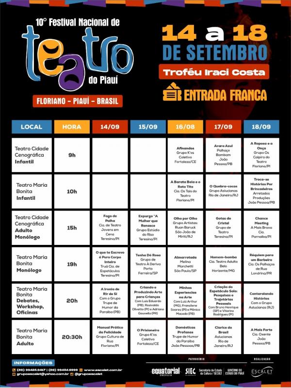 Evento acontece de 14 a 18 de setembro com entrada gratuita.(Imagem:Divulgação)