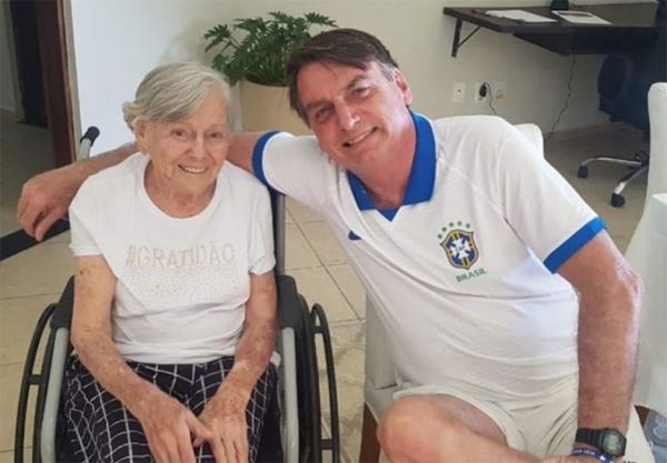 Olinda Bolsonaro, mãe do presidente Jair Bolsonaro (PL).(Imagem:Reprodução/Instagram)