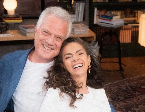 Pedro Bial e Claudia Ohana(Imagem:Divulgação)