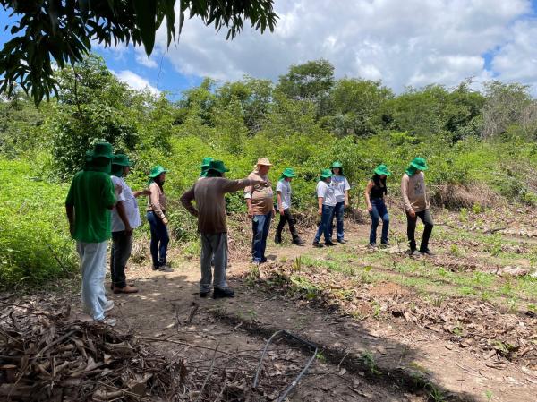 Equipes do projeto realizam visitas t&eacute;cnicas em &aacute;reas de implanta&ccedil;&atilde;o agroecol&oacute;gica.(Imagem:Divulga&ccedil;&atilde;o)
