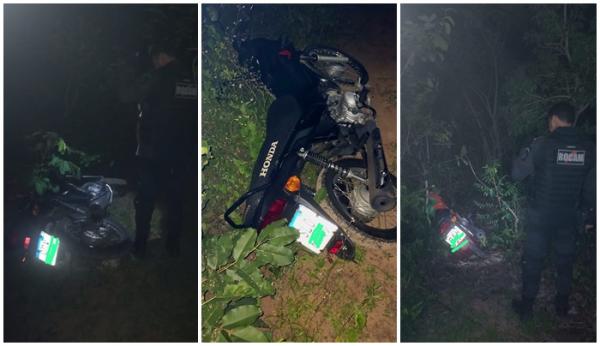 Polícia Militar recupera três motocicletas roubadas em Floriano.(Imagem:Divulgação/PM)