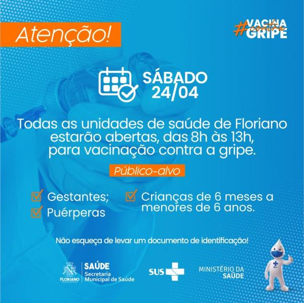 Postos de Saúde estarão abertos neste sábado para a vacinação contra a Infuenza H1N1(Imagem:Divulgação)