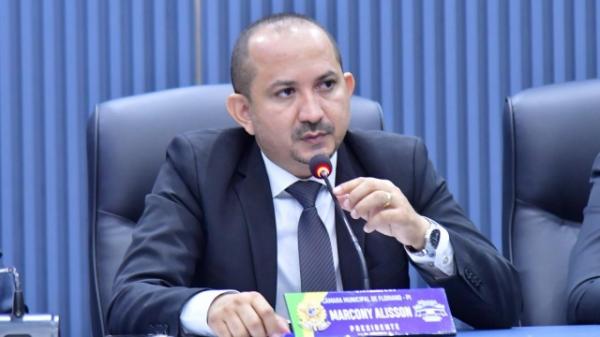 Marcony Alisson, presidente da Câmara Municipal de Floriano.(Imagem:CMF)